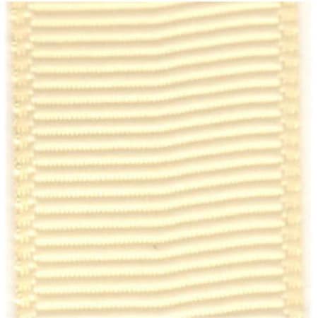 Papilion Papilion R074200230815100Y .88 in. Grosgrain Ribbon 100 Yards - Cream R074200230815100Y